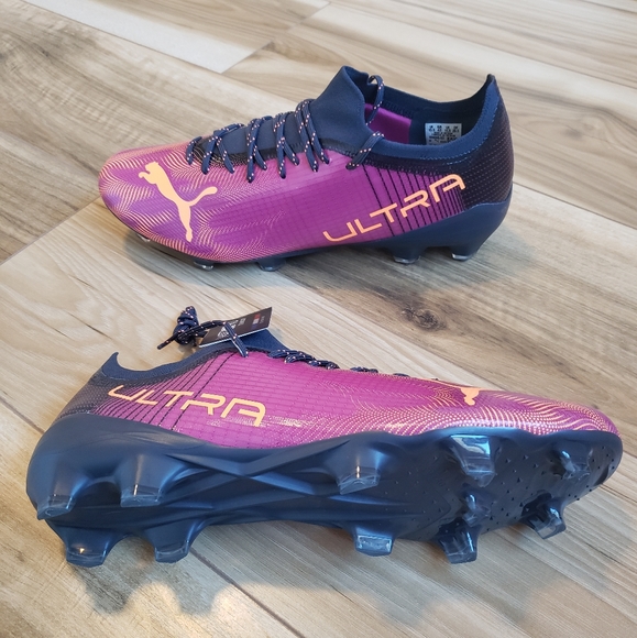 Puma Ultra 2.4 Firm Ground AG Festival Fuchsia Soccer cleats size 11.5 - Picture 1 of 11